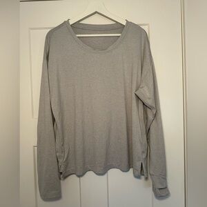 Athleta Heather Gray Uptempo Top, XL